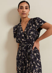 Petite Helene Floral Print Jumpsuit - Multi-Coloured