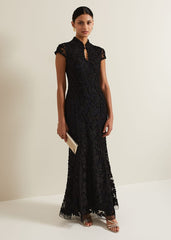 Wenda Tapework Maxi Dress - Multi-Coloured