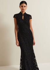 Wenda Tapework Maxi Dress - Multi-Coloured