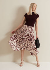 Maya Woven Hem Geo Dress - Multi-Coloured