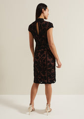 Edith Tapework Midi Dress - Multi-Coloured