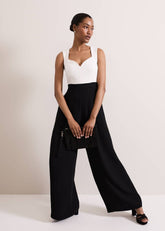 Maisy Jumpsuit - Black/Ivory