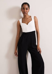 Maisy Jumpsuit - Black/Ivory