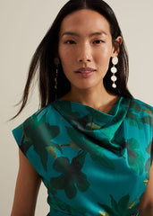 Sabrianna Print Midi Dress - Multi-Coloured