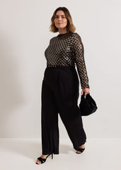 Amelia Sequin Bodice Jumpsuit - Black/Multi