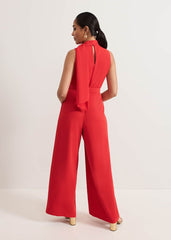Petite Elika Red Jumpsuit - Red