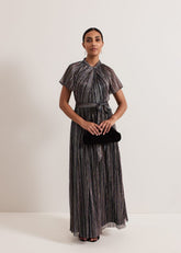 Petite Riah Shimmer Maxi Dress - Multi-Coloured