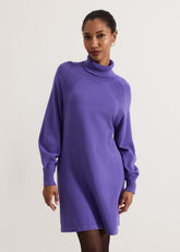Ellie Knit Jumper Dress - Purple