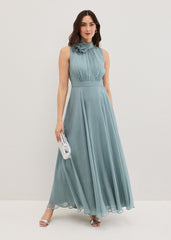Petite Lucinda Pale Blue Maxi Dress - Eau De Nil