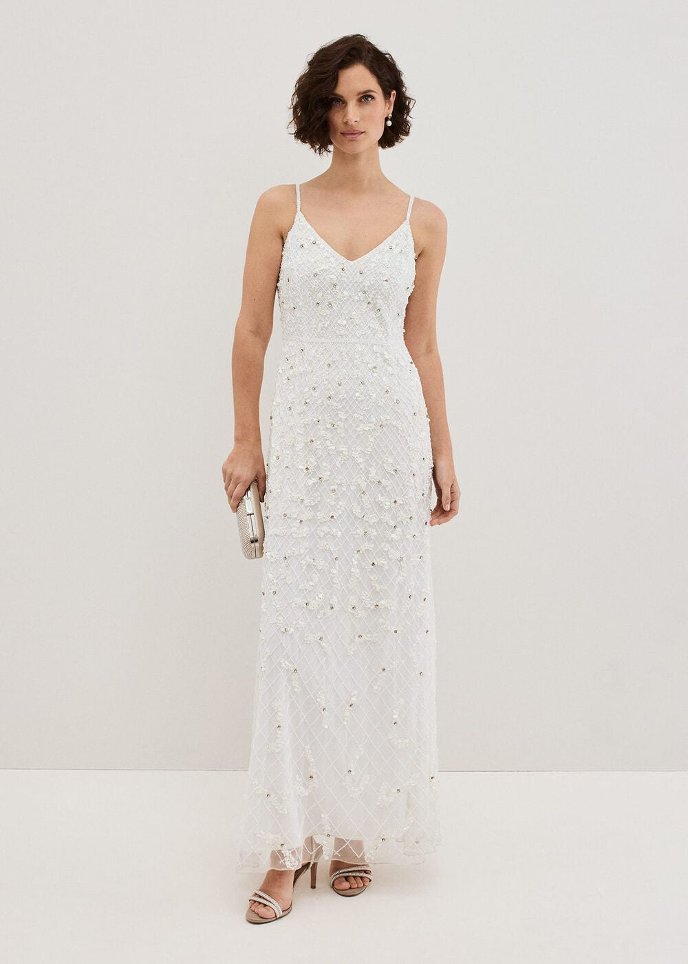 Alexia Ivory Embelished Maxi Dress - Ivory