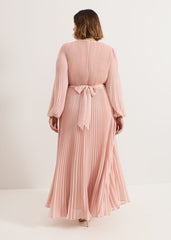 Isadora Pale Pink Maxi Dress - Pale Pink