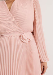 Isadora Pale Pink Maxi Dress - Pale Pink
