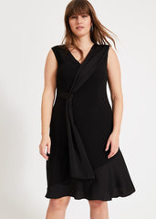 Paige Drape Dress - Black