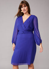 Felicity Twist Dress - Ultra-Violet
