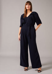 Marianna Frill Jumpsuit - Navy