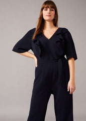 Marianna Frill Jumpsuit - Navy