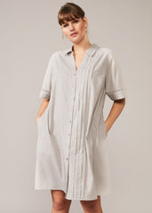 Mikayla Shirt Dress - Grey