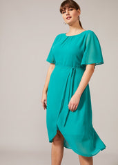 Darlene Tie Dress - Turquoise