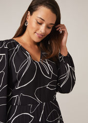 Hetty Pleated Dress - Black