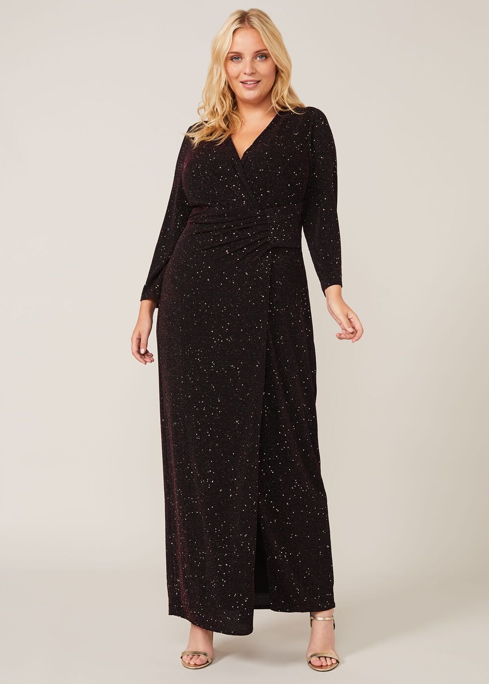 Sydney Sparkle Maxi Dress - Black Multi