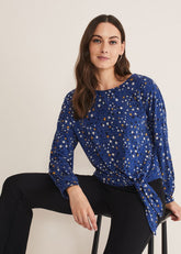 Felisity Star Tie Top - Blue