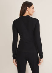 Violla Ruched Top - Black