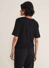 Arie Abstract Top - Stone/Black