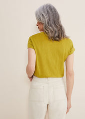 Emera V Neck Top - Lime