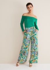 Emili Bardot Top - Green
