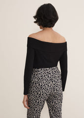 Emili Bardot Top - Black