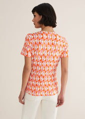 Loicia Geo Wrap Top - Pink