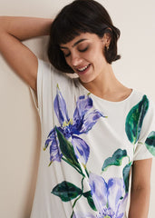 Fiorella Tie Front Top - Ivory