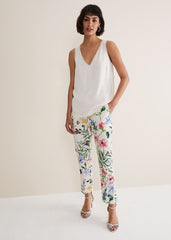 Bellamy Satin Sleeveless Top - Oyster