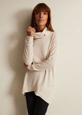 Gwen Eyelet Snuggle Top - Oatmeal