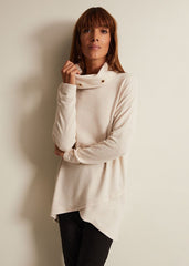Gwen Eyelet Snuggle Top - Oatmeal