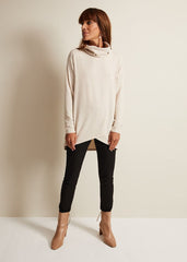 Gwen Eyelet Snuggle Top - Oatmeal