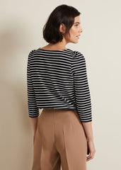 Orabella Stripe Top - Navy