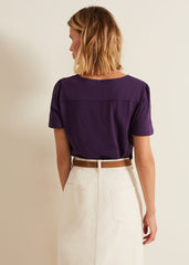 Lorenna Jersey Top - Purple