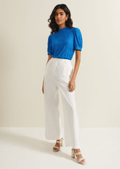 Samiha Textured Top - Blue