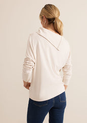 Brienna Button Detail Top - Cream