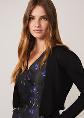 Adah Knitted Occasion Jacket - Black