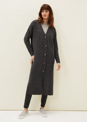Sybille Maxi Cardigan - Charcoal
