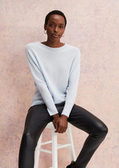Beatrice Cashmere Jumper - Soft Blue