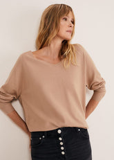 Senita Fine Knit Jumper - Camel