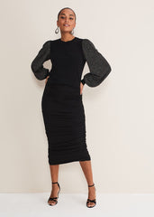 Rosen Disco Sleeve Knit - Black