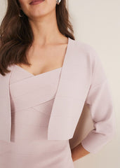 Delphi Bandage Knitted Cover Up - Antique Rose