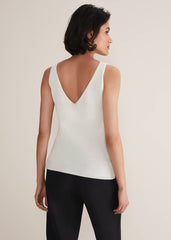 Freya Knitted Vest - White