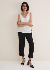 Freya Knitted Vest - White