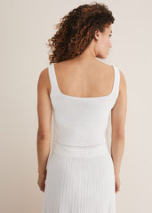 Clara Knit Co-Ord Vest - White