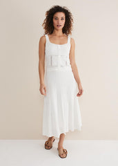 Clara Knit Co-Ord Vest - White